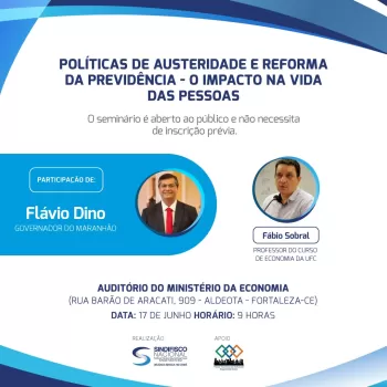 Auditece apoia seminário sobre reforma da Previdência