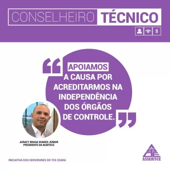 Campanha &quot;Conselheiro Técnico&quot; destaca apoio da AUDITECE