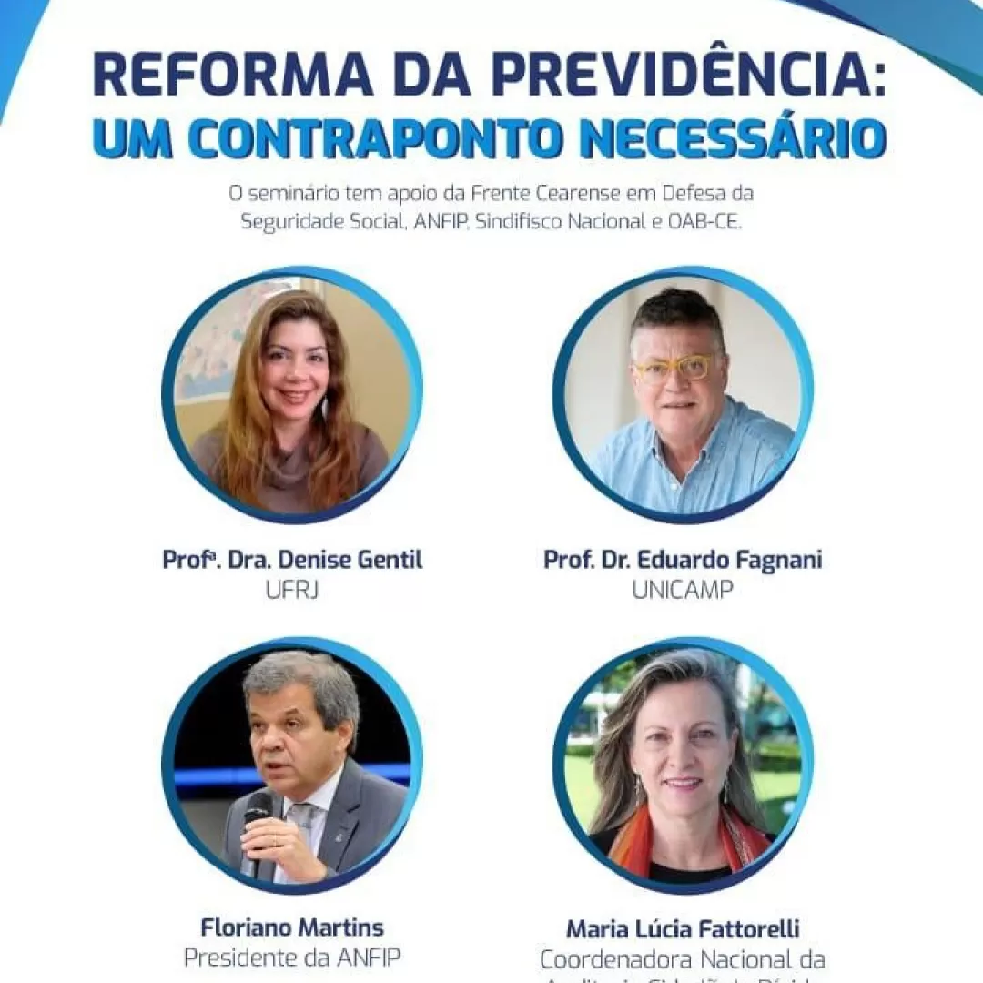 Reforma da Previdência: palestras de Eduardo Fagnani e Floriano Martins estão disponíveis na AUDITECE TV