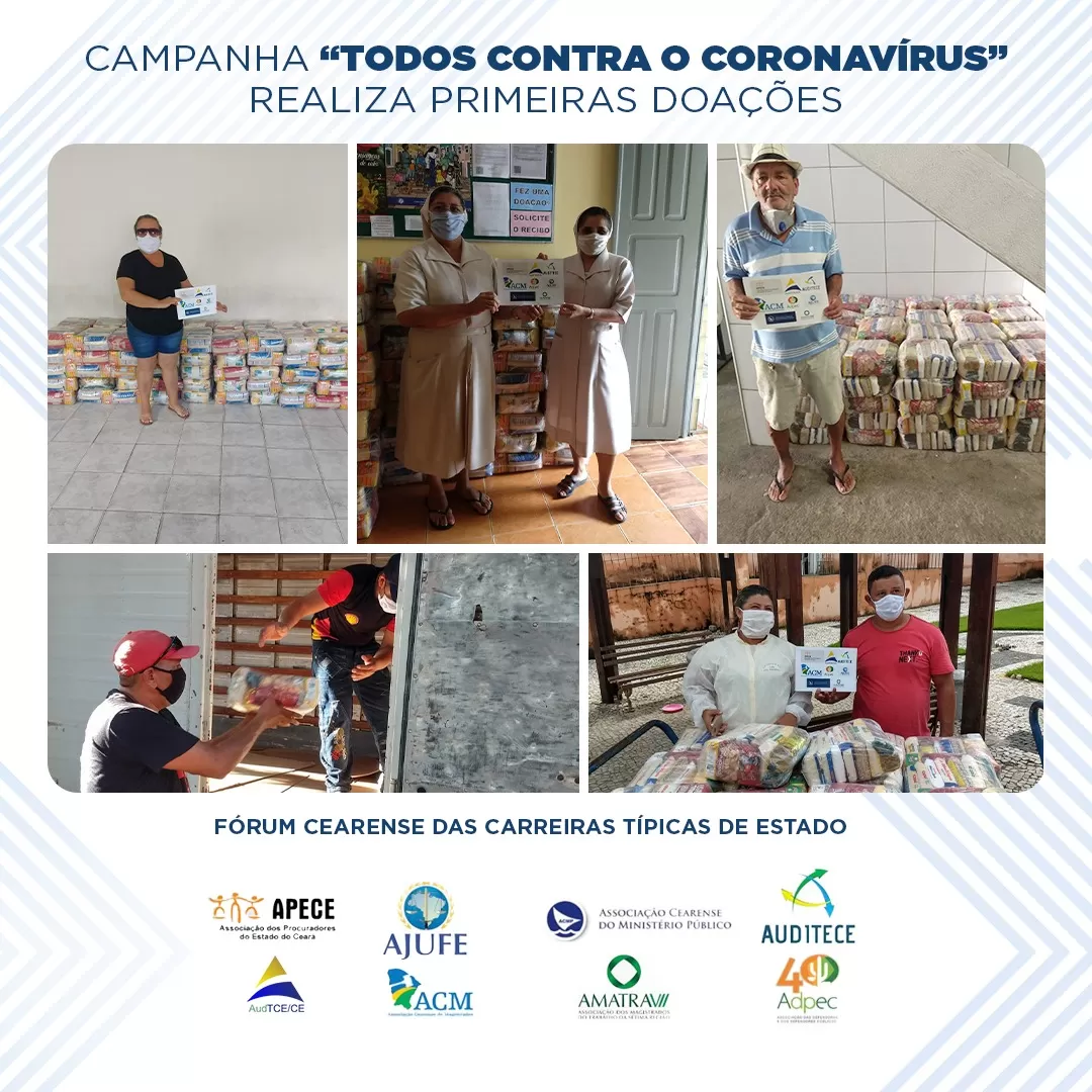 Campanha “Todos contra o Coronavírus” realiza entrega de donativos a entidades beneficentes 