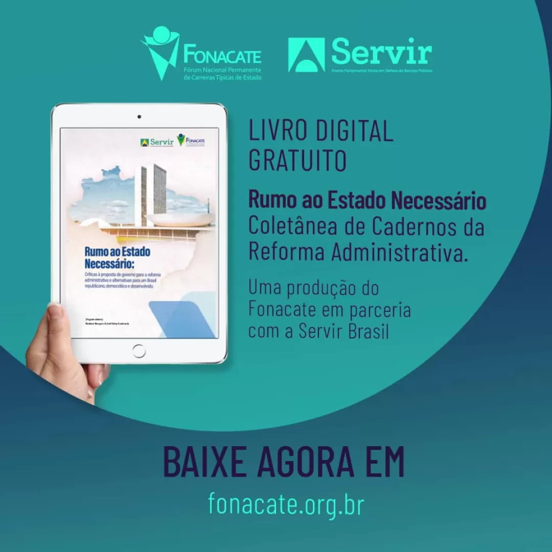 Notícias dos Fiscos | Fonacate e Frente Servir Brasil lançam livro digital gratuito 